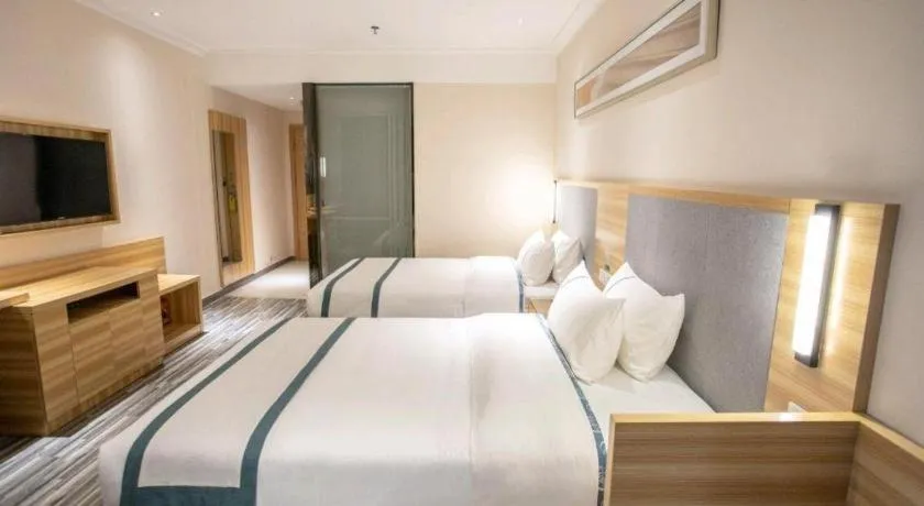 Bed in City Comfort Inn Hengyang Shigu Shuyuan