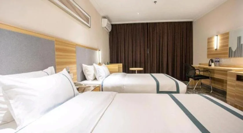 Bed in City Comfort Inn Hengyang Shigu Shuyuan