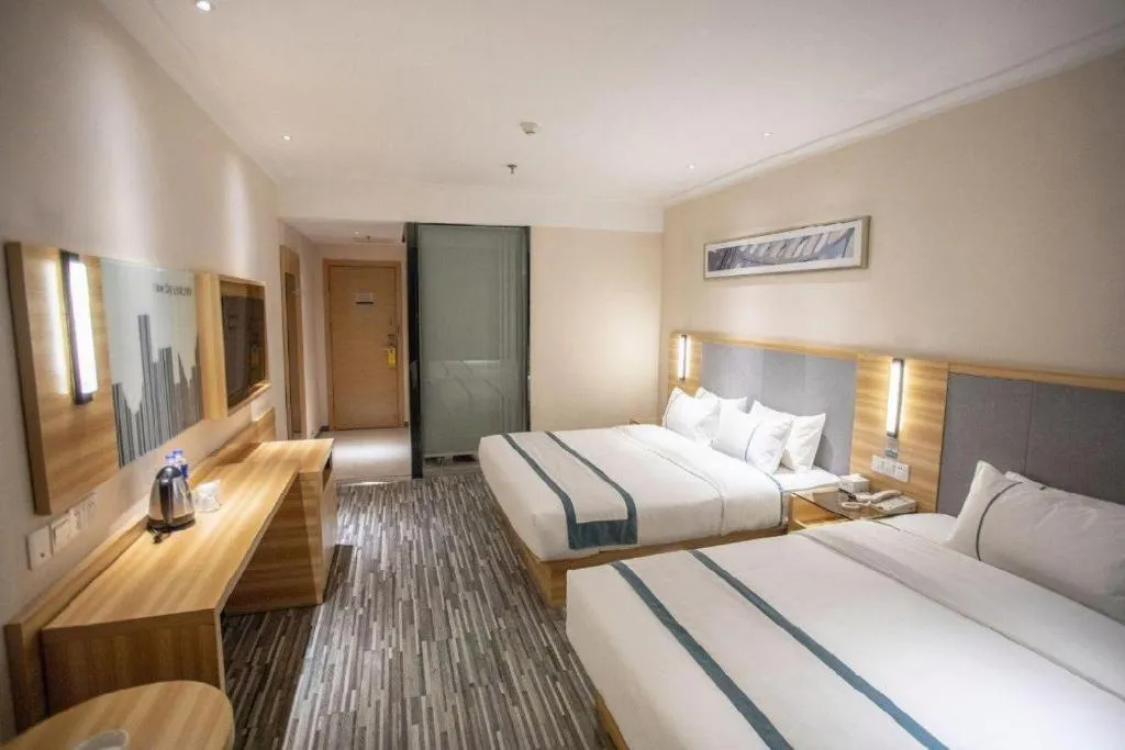 Bed in City Comfort Inn Hengyang Shigu Shuyuan