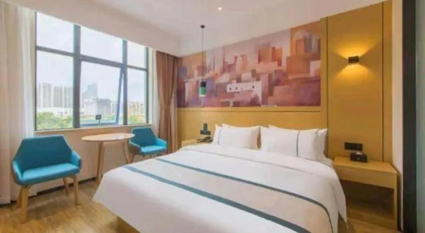 Bed in City Comfort Inn Kunming Qianxing Road Dashanghui Children's Hospital