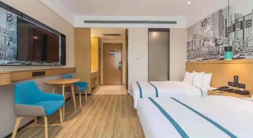 Bed in City Comfort Inn Kunming Qianxing Road Dashanghui Children's Hospital