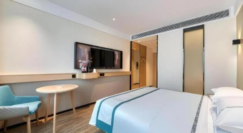 Bed in City Comfort Inn Kunming Qianxing Road Dashanghui Children's Hospital