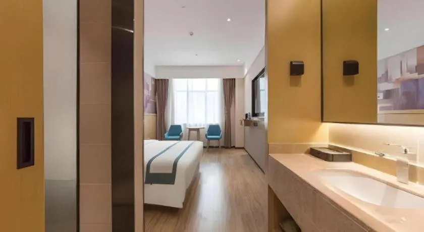 Bed in City Comfort Inn Kunming Qianxing Road Dashanghui Children's Hospital