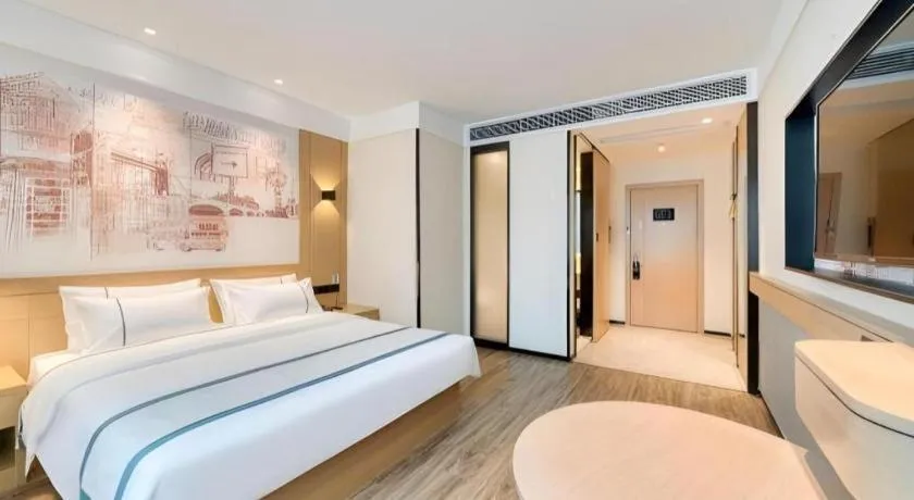 Bed in City Comfort Inn Kunming Qianxing Road Dashanghui Children's Hospital