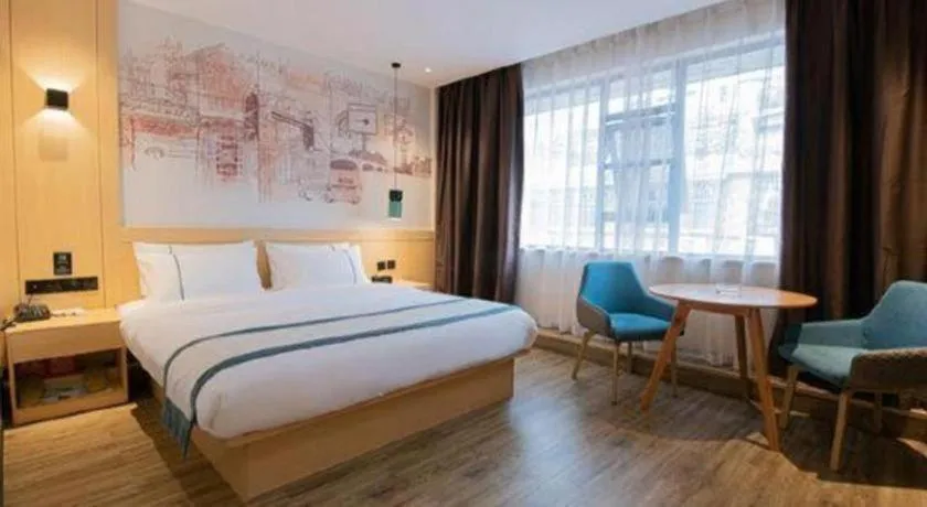 Bed in City Comfort Inn Kunming Qianxing Road Dashanghui Children's Hospital