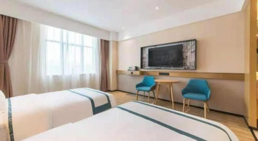 Bed in City Comfort Inn Kunming Qianxing Road Dashanghui Children's Hospital