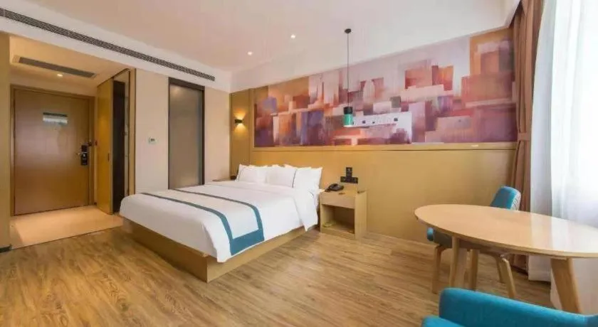 Bed in City Comfort Inn Kunming Qianxing Road Dashanghui Children's Hospital