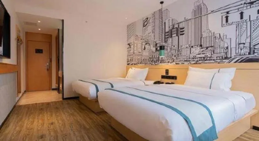 Bed in City Comfort Inn Kunming Qianxing Road Dashanghui Children's Hospital