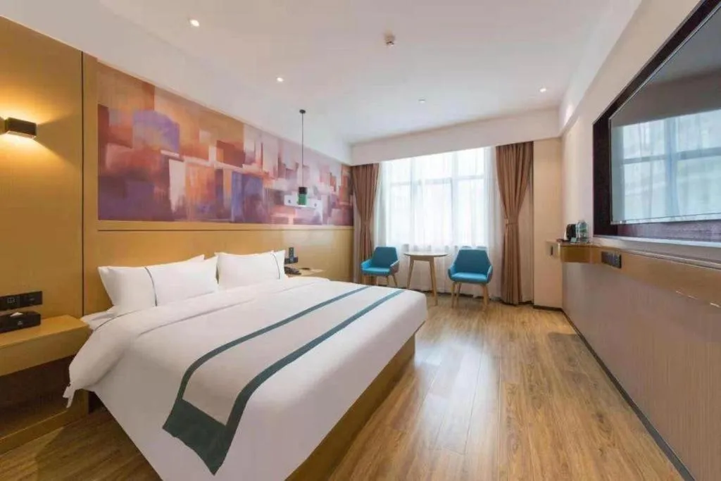 Bed in City Comfort Inn Kunming Qianxing Road Dashanghui Children's Hospital