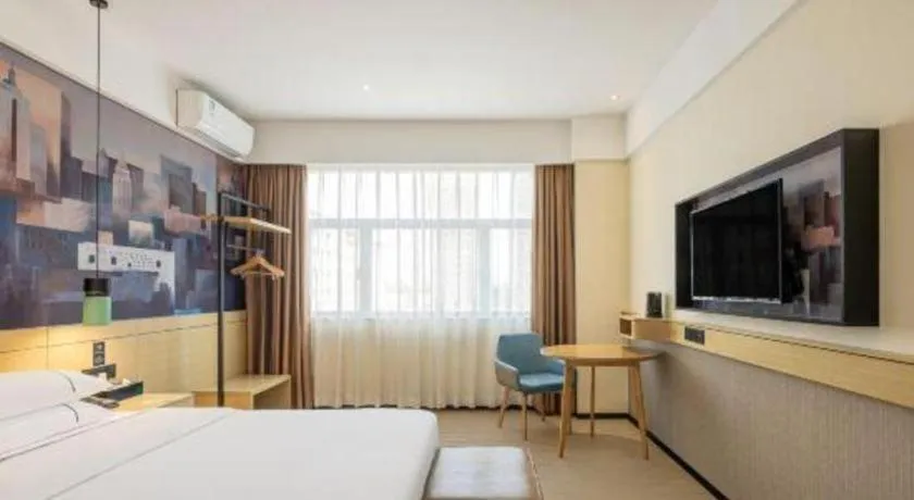 Bed in City Comfort Inn Shaoguan High-speed Railway Station Guanshaoyuan