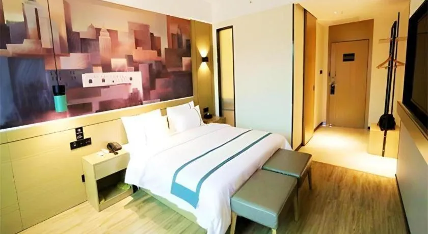 Bed in City Comfort Inn Shaoguan High-speed Railway Station Guanshaoyuan