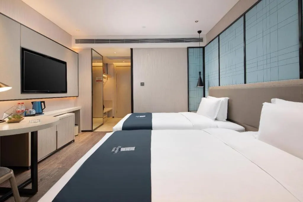 Bed in Echarm Hotel Shenyang Zhongjie North Station Metro Station