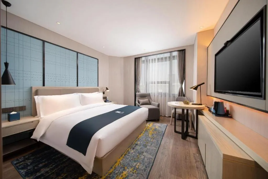 Bed in Echarm Hotel Shenyang Zhongjie North Station Metro Station