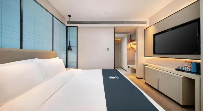 Bed in Echarm Hotel Shenyang Zhongjie North Station Metro Station