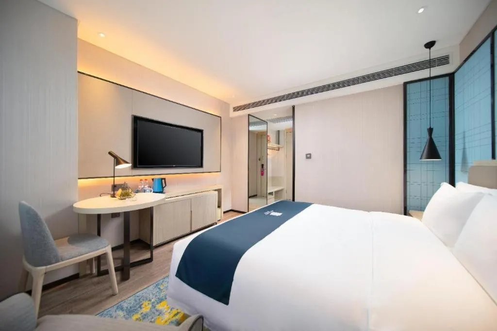 Bed in Echarm Hotel Shenyang Zhongjie North Station Metro Station