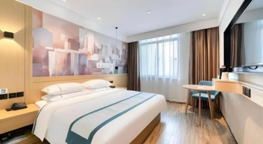 Bed in City Comfort Inn Kunming High-speed Railway South Station 7th Street Area