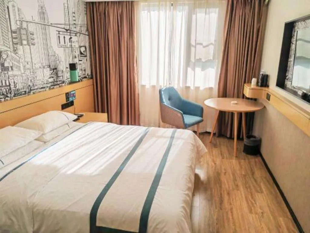 Bed in City Comfort Inn Kunming High-speed Railway South Station 7th Street Area