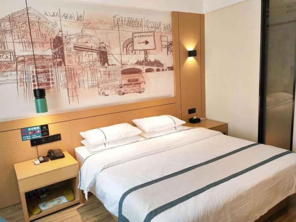 Bed in City Comfort Inn Kunming High-speed Railway South Station 7th Street Area