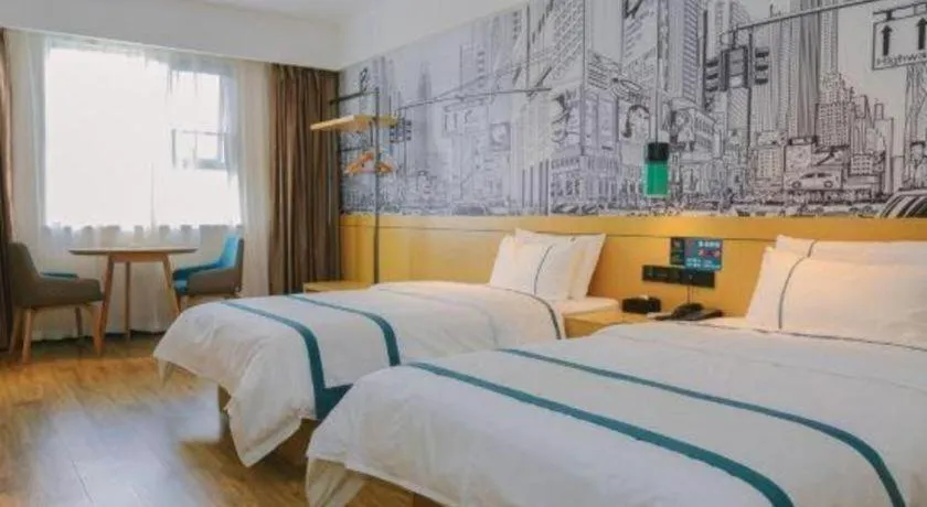 Bed in City Comfort Inn Kunming High-speed Railway South Station 7th Street Area