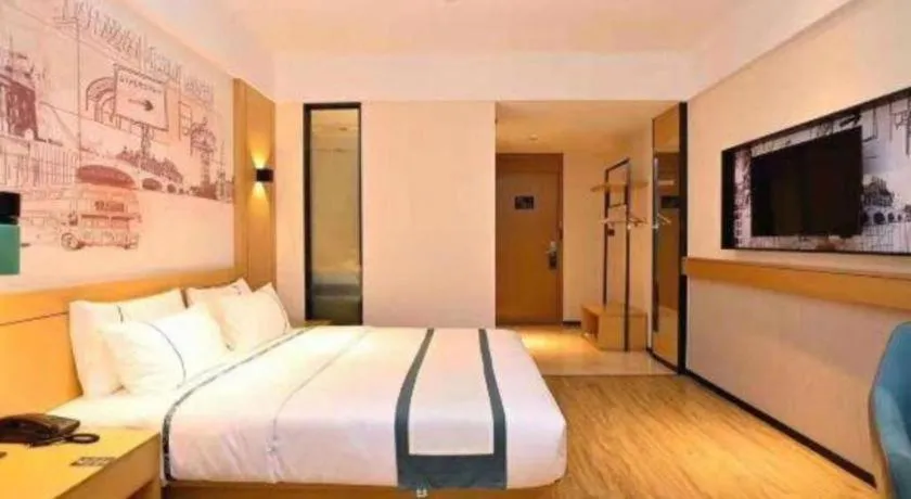 Bed in City Comfort Inn Kunming High-speed Railway South Station 7th Street Area