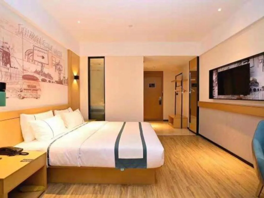 Bed in City Comfort Inn Kunming High-speed Railway South Station 7th Street Area