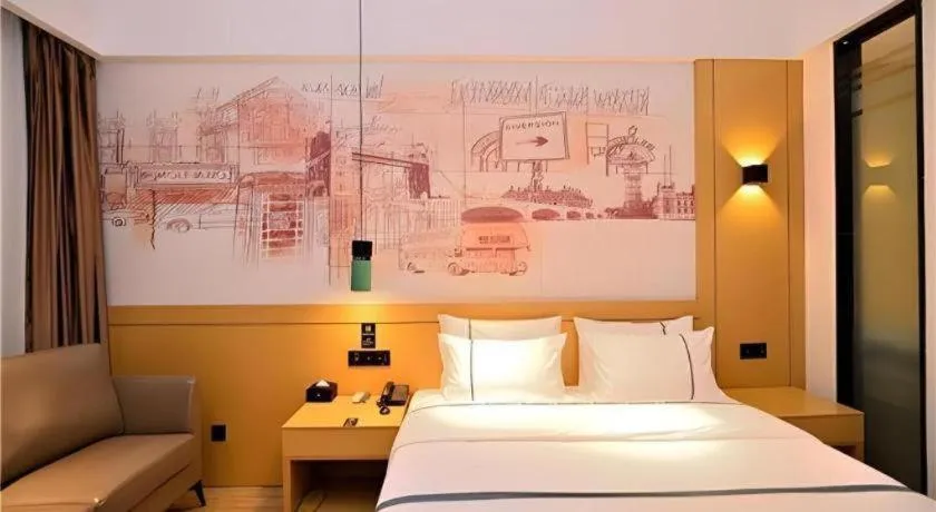 Bed in City Comfort Inn Kunming High-speed Railway South Station 7th Street Area