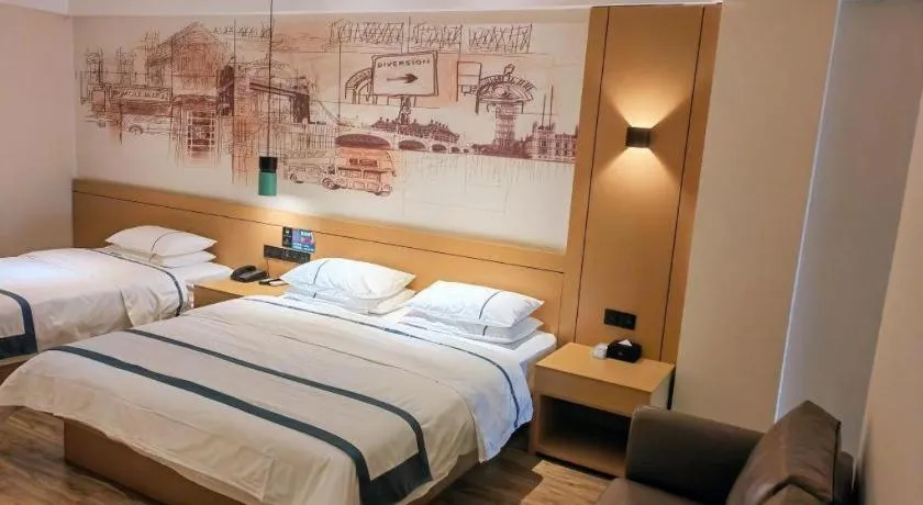 Bed in City Comfort Inn Kunming High-speed Railway South Station 7th Street Area