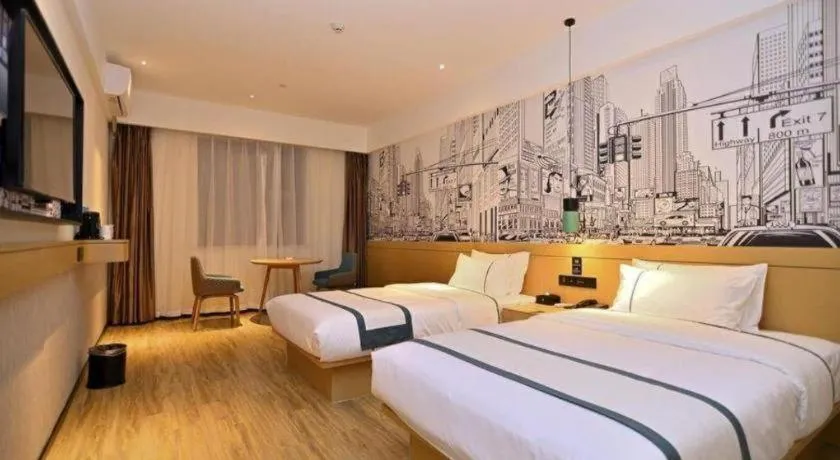 Bed in City Comfort Inn Kunming High-speed Railway South Station 7th Street Area