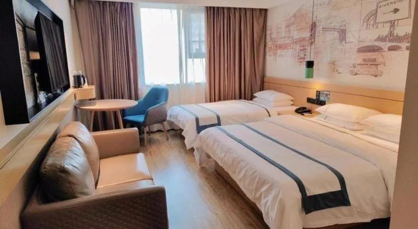 Bed in City Comfort Inn Kunming High-speed Railway South Station 7th Street Area