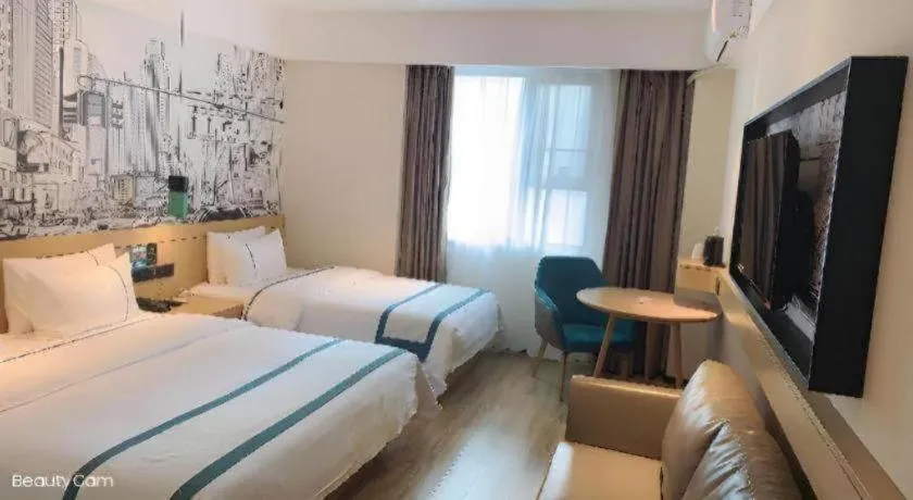 Bed in City Comfort Inn Kunming High-speed Railway South Station 7th Street Area