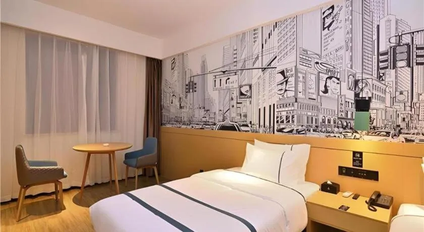Bed in City Comfort Inn Kunming High-speed Railway South Station 7th Street Area