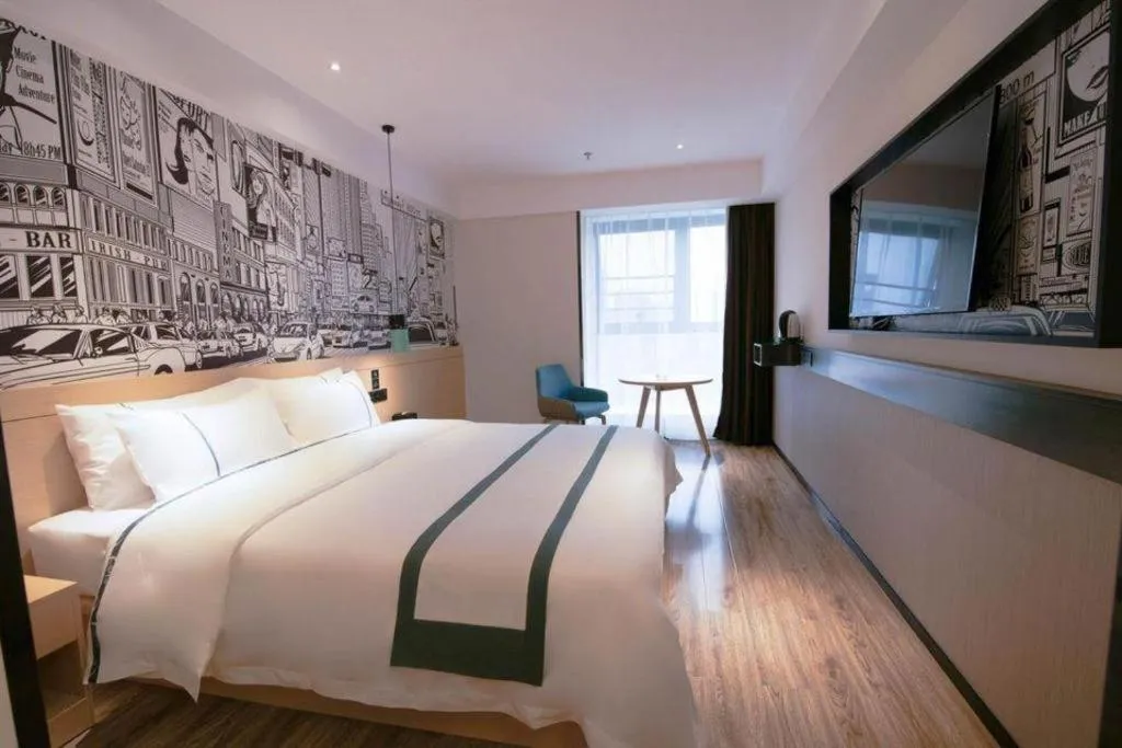 Bed in City Comfort Inn Changsha Outlets Datuo Metro Station