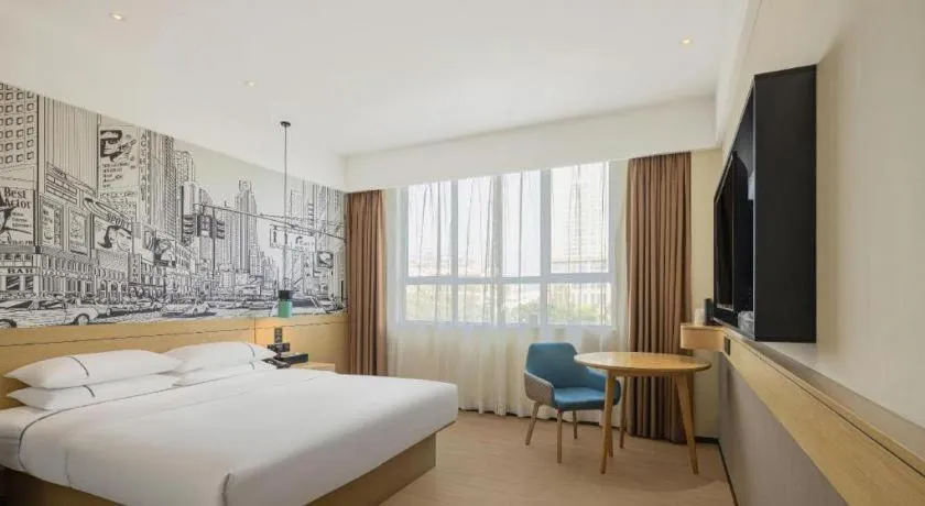 Bed in City Comfort Inn Yulin Yudong