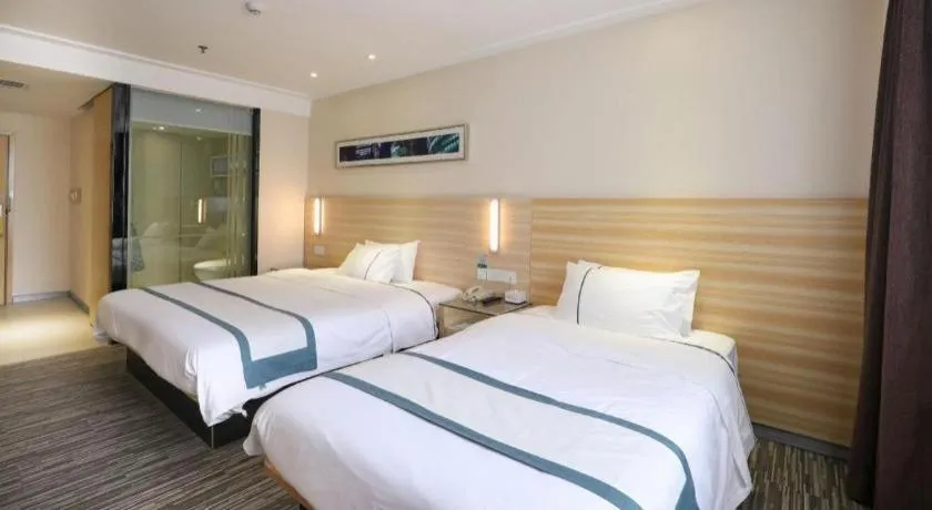 Bed in City Comfort Inn Hengyang Jiefang Avenue Business Walking Street