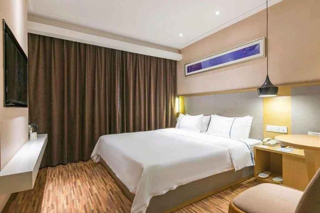 Bed in City Comfort Inn Hengyang Jiefang Avenue Business Walking Street