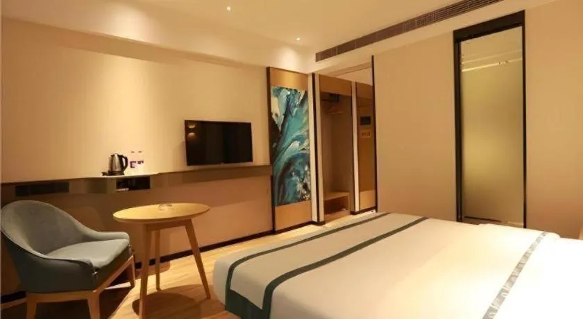 Bed in City Comfort Inn Qingyuan City Plaza Hefu Dongcheng