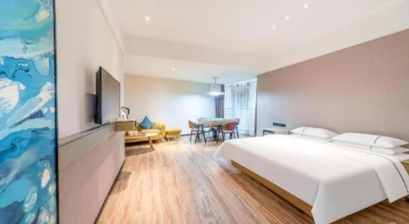 Bed in City Comfort Inn Qingyuan City Plaza Hefu Dongcheng