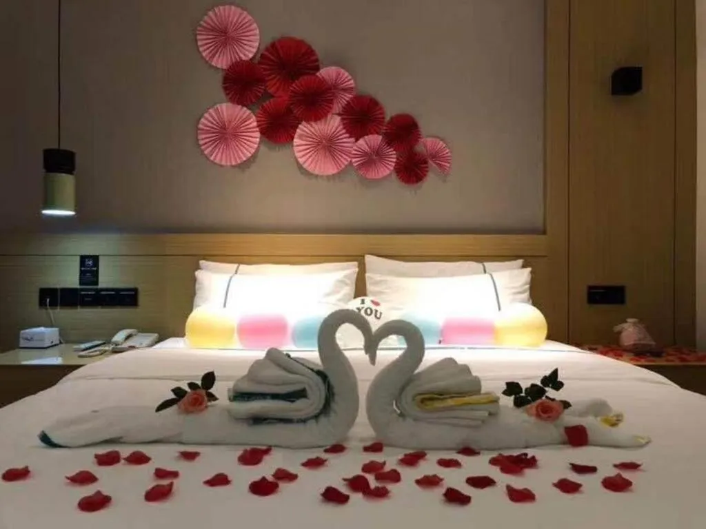 Bed in City Comfort Inn Qingyuan City Plaza Hefu Dongcheng