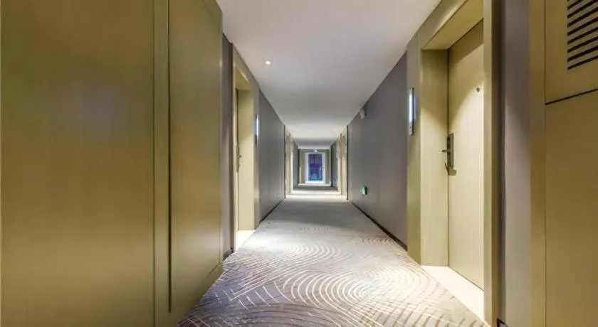 Bed in Echarm Hotel Guiyang North High-speed Railway Station