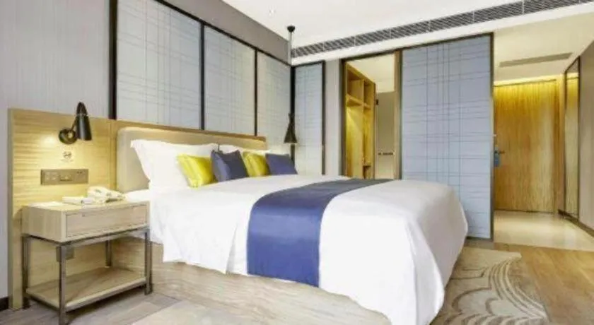 Bed in Echarm Hotel Guiyang North High-speed Railway Station