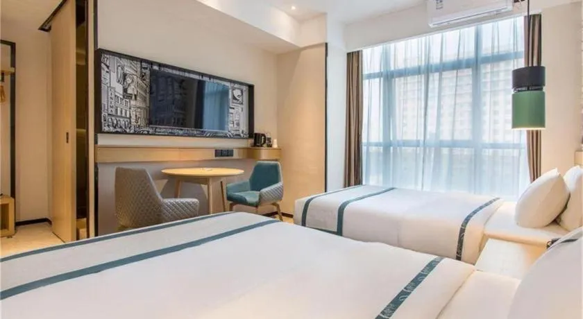 Bed in City Comfort Inn Zhangjiakou Municipal Government High-speed Railway Station North Institute