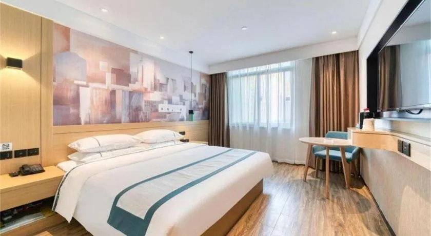 Bed in City Comfort Inn Zhangjiakou Municipal Government High-speed Railway Station North Institute