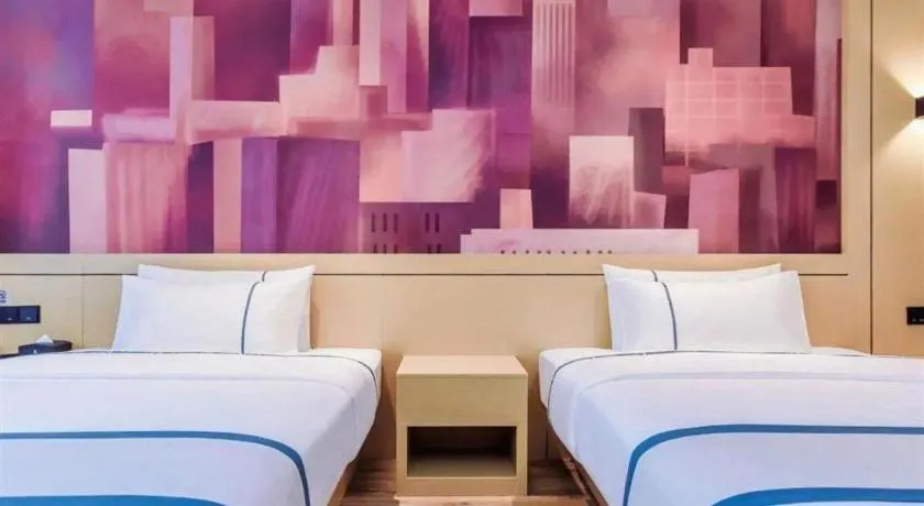 Bed in City Comfort Inn Zhangjiakou Municipal Government High-speed Railway Station North Institute