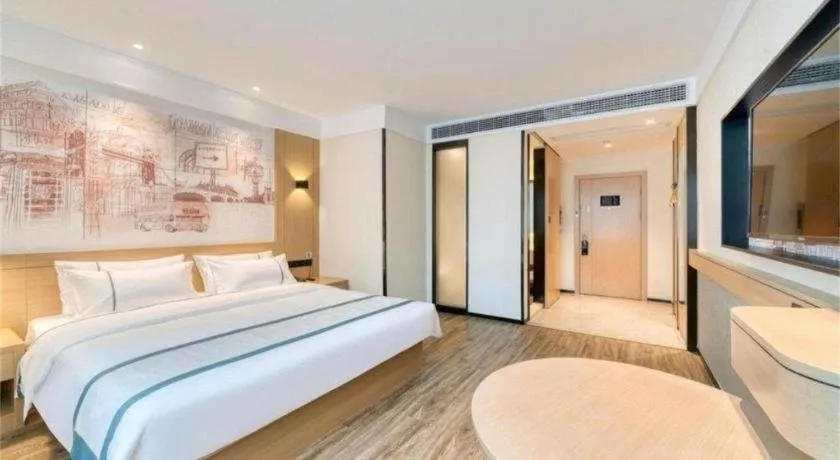 Bed in City Comfort Inn Zhangjiakou Municipal Government High-speed Railway Station North Institute