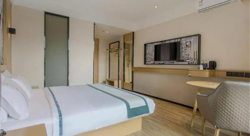 Bed in City Comfort Inn Zhangjiakou Municipal Government High-speed Railway Station North Institute