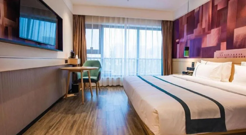 Bed in City Comfort Inn Zhangjiakou Municipal Government High-speed Railway Station North Institute