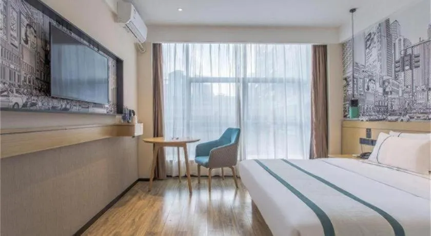 Bed in City Comfort Inn Zhangjiakou Municipal Government High-speed Railway Station North Institute