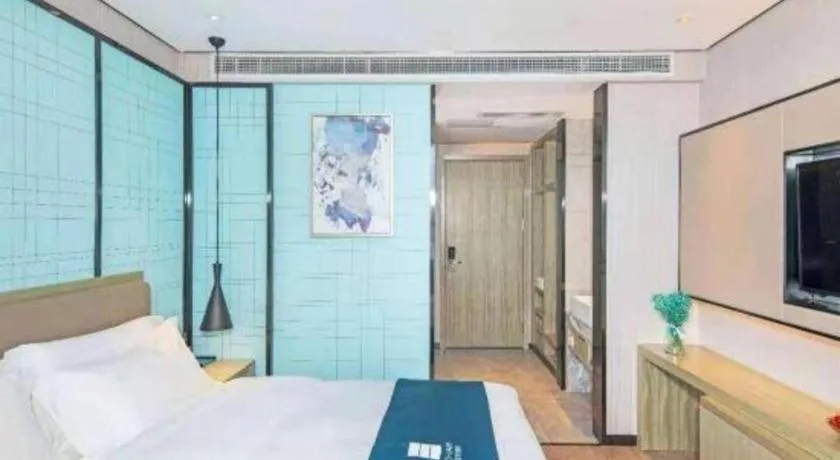 Bed in Echarm Hotel Guilin Railway Station the MixC