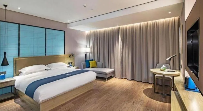 Bed in Echarm Hotel Guilin Railway Station the MixC