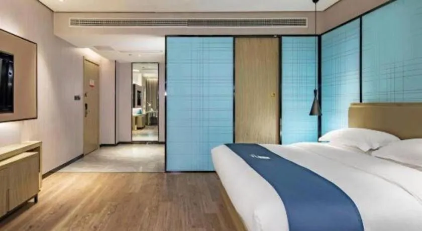 Bed in Echarm Hotel Guilin Railway Station the MixC